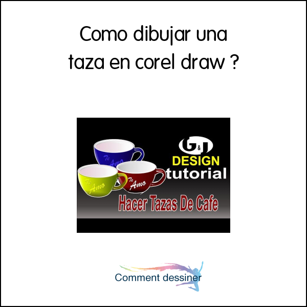 Como dibujar una taza en corel draw